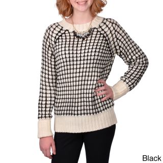Journee Collection Juniors Textured Knit Sweater