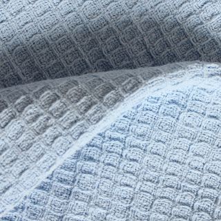 Lcm Home Fashions, Inc. All season Cotton Thermal Blanket Blue Size Twin