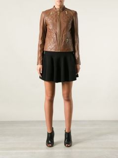Michael Michael Kors Slim Fit Leather Jacket   Twist'n'scout paleari Online Store
