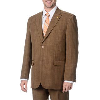 Falcone Mens Toast Vested 3 piece Suit