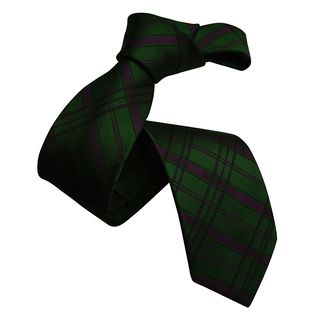 Dmitry Mens Dark Green Patterned Italian Silk Tie