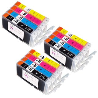 Sophia Global Compatible Ink Cartridge Replacement For Canon Cli 251xl (3 Small Black, 3 Cyan, 3 Magenta, 3 Yellow)