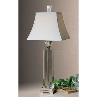 Sapinero Polished Nickel Metal/ Crystal Table Lamp