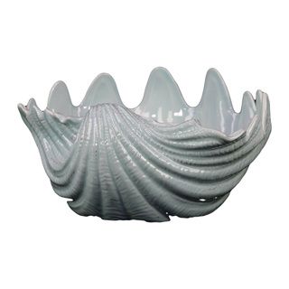 Blue Ceramic Seashell