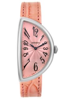 Movado 0605010  Watches,Womens Semi Moon Light Pink Leather, Luxury Movado Quartz Watches