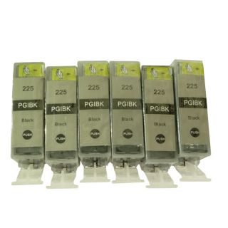 Compatible Large Black Ink Cartridge Replacement For Canon Pgi 225 (pack Of 6)