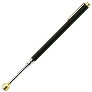 Autopoint Magnet Pointer, Strong Magnet at tip, Black Matte with Golden Trim, Extends to 24" (40410)