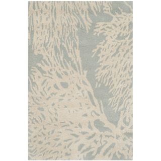 Safavieh Handmade Bella Grey/ Ivory Wool Rug (26 X 4)
