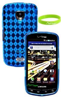 CrazyOnDigital Premium Blue TPU Skin Case for Samsung Droid Charge. CrazyOnDigital Retail Package Cell Phones & Accessories