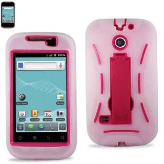 (Super Cover) Hard Case for Huawei Ascend II M865 Clear/Pink (SLCPC06 HWM865CLHPK) Cell Phones & Accessories