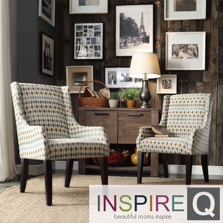 Inspire Q Jourdan Diamond Impressions Sloped Arm Hostess Chair