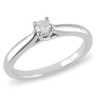 CT. Diamond Solitaire Promise Ring in Sterling Silver   Zales