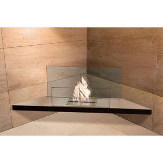 Radius Design Corner Flame Ethanol Fireplace 1*54A Finish Matte / Black Body