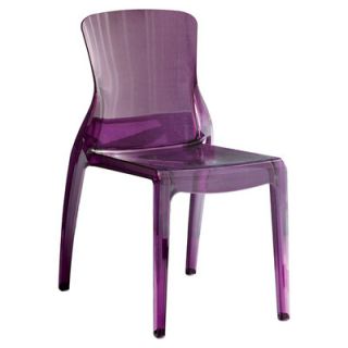 Domitalia Crystal Side Chair CRYSTAL/4 PC Finish Transparent Purple