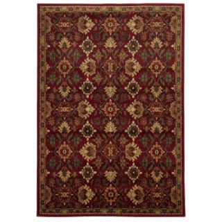 Traditional Floral Red/ Green Rug (33 X 55)