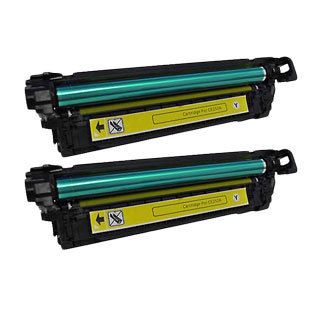 Hp Ce252a (hp 504a) Compatible Yellow Toner Cartridges (pack Of 2)