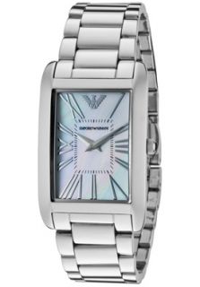 Emporio Armani AR2037  Watches,Womens Super Slim White Mother Of Pearl Dial Stainless Steel, Casual Emporio Armani Quartz Watches