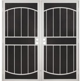 Gatehouse Gibraltar White Steel Security Door (Common 72 in x 81 in; Actual 74.75 in x 81 in)