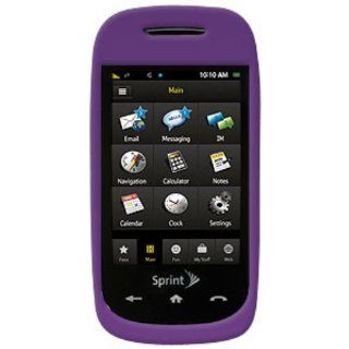 Amzer Rubberized Snap On Crystal Hard Case for Samsung Instinct HD SPH M850   Purple Cell Phones & Accessories