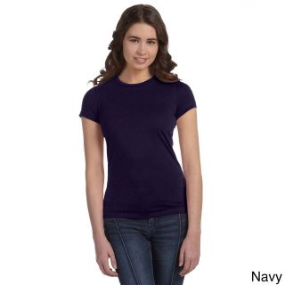 Bella Bella Womens Poly Cotton Short Sleeve T shirt Navy Size L (12  14)
