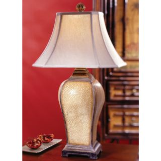 Baron Ivory/ Antique Champagne Resin Table Lamp
