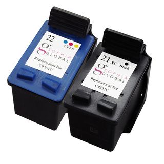Sophia Global Remanufactured Ink Cartridge Replacement For Hp 21xl 22 (1 Black, 1 Color)