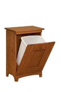 Amish Shaker Wooden Trash Bin   Storage And Organization Products