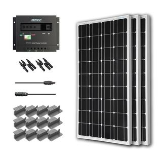 Solar Panel Starter Kit 300w With 3 100w Mono Solar Pan/ 20 Ad Kit/ 30a Chg Con/ Mc4 Br Conn/ Z Br