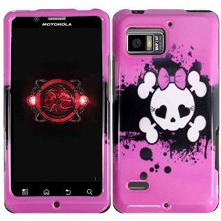 Pink Skull Hard Case Cover for Motorola Droid Bionic XT875 Cell Phones & Accessories
