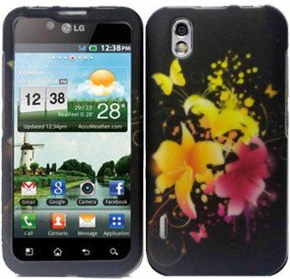 Magic Flowers Hard Case Cover for LG Marquee LS855 Cell Phones & Accessories