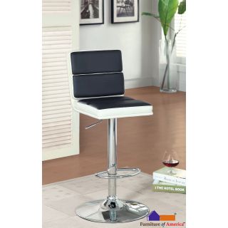 Furniture Of America Geelzi Leatherette Adjustable Barstool