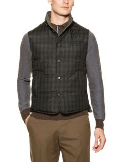 Quilted Down Vest by Luciano Barbera