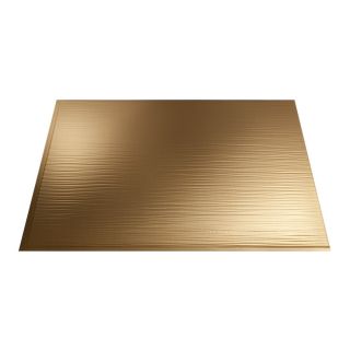 Fasade 18.5 in x 24.5 in Polished Copper Thermoplastic Multipurpose Backsplash