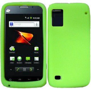 Neon Green Silicone Jelly Skin Case Cover for ZTE Warp N860 Cell Phones & Accessories