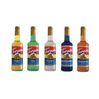 Torani Syrup, Assorted Summer Flavors, 750 ML (Pack of 6)  Torani Syrup Lime  Grocery & Gourmet Food