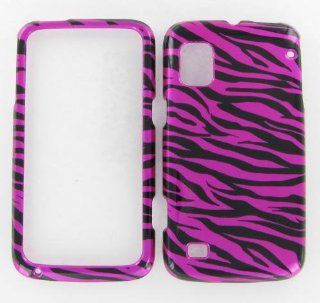 ZTE N860 (Warp) Zebra On Hot Pink Protective Case Cell Phones & Accessories