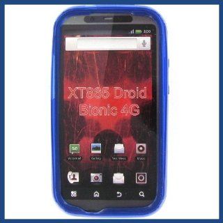 Motorola XT865 (DROID Bionic Etna) Crystal Blue Skin Case Cell Phones & Accessories