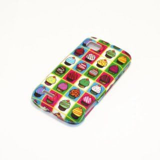 For Motorola Atrix 2 MB865 AT&T Colorful Cupcakes Snap on Hard Cover Case Cell Phones & Accessories