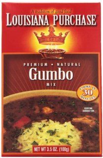 Louisiana Purchase Gumbo Mix, 3.5 Ounce (Pack of 12)  Grocery & Gourmet Food