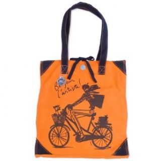 Izak Bonjour L'Artiste Bike Tote Bag, Orange Clothing