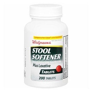  Stool Softener Plus Laxative Tablets, 200 ea Health & Personal Care