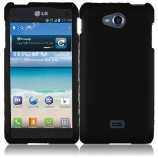 For LG Spirit 4G MS870 Hard Cover Case Black Accessory Cell Phones & Accessories