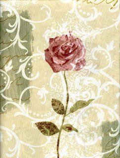 Waverly Rose Fabric Shower Curtain Roses  