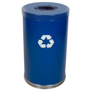 Witt 18 W Single Stream Recycling Unit with One Opening 18RTXX 1H Color Blue