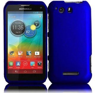 Blue Hard Cover Case for Motorola Photon Q 4G LTE XT897 Cell Phones & Accessories