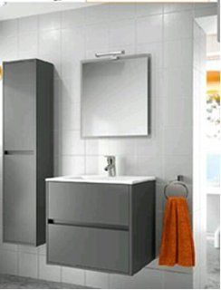 Shop Modern Bathroom Furniture, Vanity Set Noja 36" Matte Grey, (Made in Spain, Europe), Cabinet, Sink at the  Furniture Store. Find the latest styles with the lowest prices from Salgar
