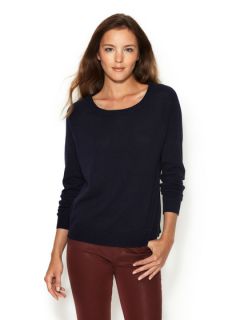 Cashmere Blend Sweater with Colorblock Silk Back by Firth