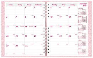 Brownline 2011 CoilPro Monthly Planner, 14 months (Dec Jan), Pink, 8.875 x 7.125 Inches (CB1200C.PNK)  Appointment Books And Planners 