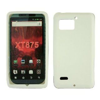 White Premium Design Soft Cover Case for Motorola XT875 Droid Bionic / Targa (Verizon) Cell Phones & Accessories