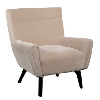 Abbyson Living Marquis Suede Chair HS SF 150 CRM / HS SF 150 BRN Color Cream